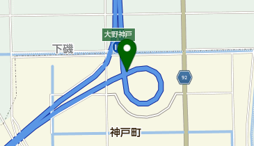 東海環状自動車道 大野神戸IC 内回り 入口の地図画像