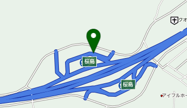 九州自動車道 桜島スマートIC 上り 出口の地図画像
