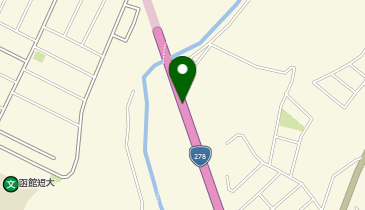 函館新外環状道路 函館空港IC 下り 出口の地図画像