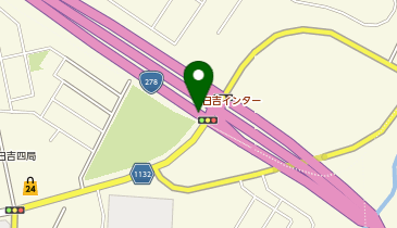 函館新外環状道路 日吉IC 上り 入口の地図画像