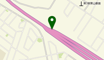 函館新外環状道路 日吉IC 下り 出口の地図画像