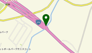 函館新外環状道路 日吉IC 下り 入口の地図画像