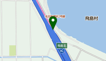 名古屋第二環状自動車道 飛島北IC 内回り 出口の地図画像