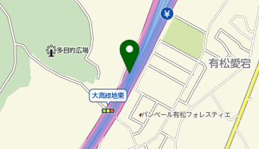 名古屋第二環状自動車道 有松IC 内回り 出口の地図画像