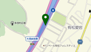 名古屋第二環状自動車道 有松IC 外回り 入口の地図画像