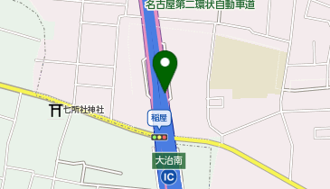 名古屋第二環状自動車道 大治南IC 内回り 出口の地図画像