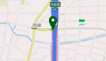 名古屋第二環状自動車道 大治北IC 外回り 出口の地図画像