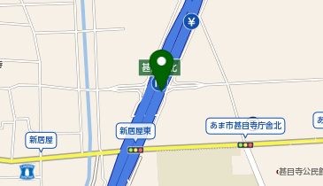 名古屋第二環状自動車道 甚目寺北IC 内回り 入口の地図画像