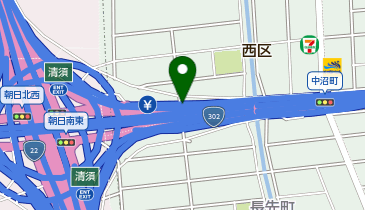 名古屋第二環状自動車道 清洲東IC 外回り 入口の地図画像