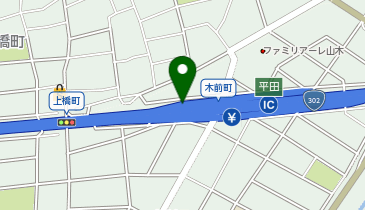 名古屋第二環状自動車道 平田IC 外回り 出口の地図画像