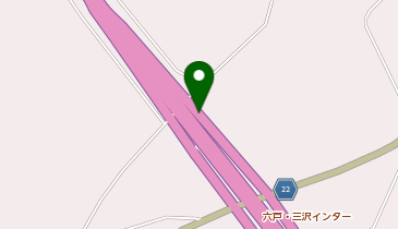 上北自動車道 六戸三沢IC 上り 出口の地図画像