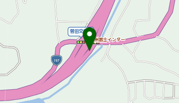 松山自動車道 大洲冨士IC 下り 入口の地図画像
