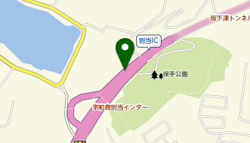 松山自動車道 宇和島別当IC 上り 入口の地図画像