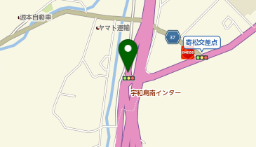 松山自動車道 宇和島南IC 上り 入口の地図画像