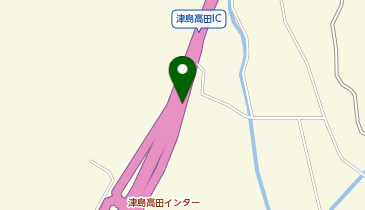 松山自動車道 津島高田IC 下り 出口の地図画像