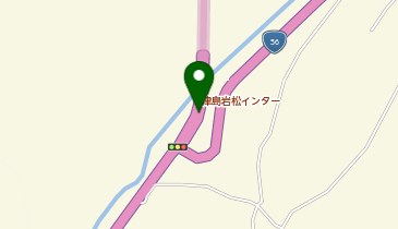 松山自動車道 津島岩松IC 上り 入口の地図画像