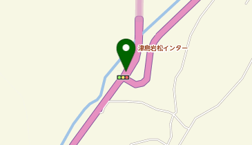 松山自動車道 津島岩松IC 上り 入口2の地図画像