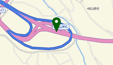 三遠南信自動車道 飯田山本IC 上り 出口の地図画像