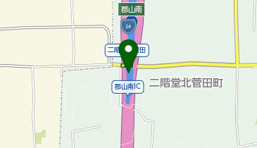 京奈和自動車道 郡山南IC 下り 入口の地図画像