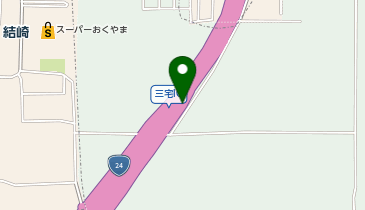 京奈和自動車道 三宅IC 下り 出口の地図画像