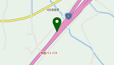 山陰近畿自動車道 福部IC 下り 出口の地図画像