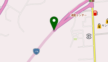 山陰近畿自動車道 浦富IC 上り 入口の地図画像