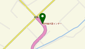 山陰近畿自動車道 京丹後大宮IC 下り 出口の地図画像