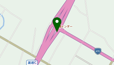 能越自動車道 灘浦IC 上り 入口の地図画像