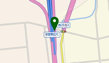 帯広広尾自動車道 芽室帯広IC 下り 入口の地図画像