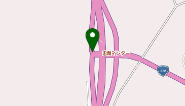 帯広広尾自動車道 忠類IC 上り 入口の地図画像