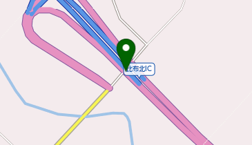 旭川紋別自動車道 比布北IC 上り 出口の地図画像