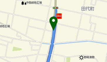 一ツ葉有料道路 田代町交差点出入口 下り 出口の地図画像