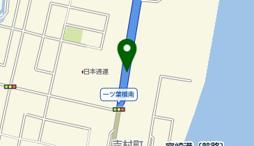 一ツ葉有料道路 一ツ葉橋南交差点出入口 上り 出口の地図画像