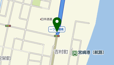 一ツ葉有料道路 一ツ葉橋南交差点出入口 下り 入口の地図画像