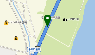 一ツ葉有料道路 中央市場東交差点出入口 下り 出口の地図画像