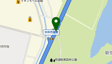一ツ葉有料道路 中央市場東交差点出入口 下り 入口の地図画像