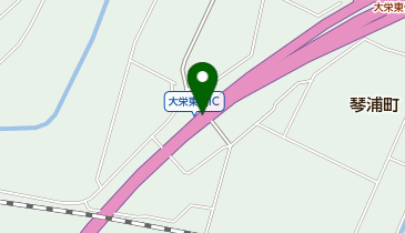 山陰自動車道 大栄東伯IC 上り 出口の地図画像