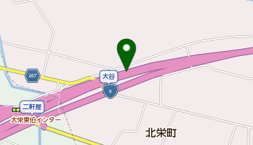 山陰自動車道 大栄東伯IC 上り 入口の地図画像