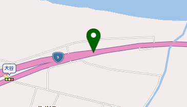 山陰自動車道 大栄東伯IC 下り 出口の地図画像