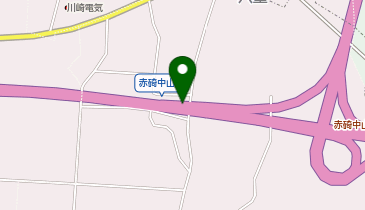 山陰自動車道 赤碕中山IC 上り 出口の地図画像