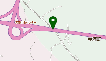 山陰自動車道 赤碕中山IC 下り 出口の地図画像