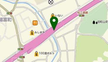 山陰自動車道 松江西IC 下り 出口の地図画像