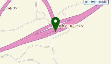 山陰自動車道 大田中央・三瓶山IC 下り 入口の地図画像