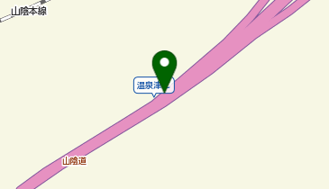 山陰自動車道 温泉津IC 上り 出口の地図画像