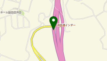 山陰自動車道 浜田港IC 上り 出口の地図画像