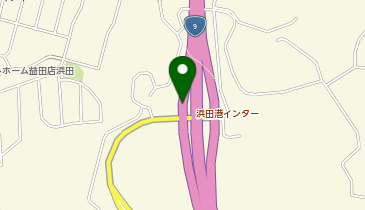 山陰自動車道 浜田港IC 上り 入口の地図画像