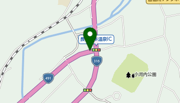 山陰自動車道 長門湯本温泉IC 下り 入口の地図画像