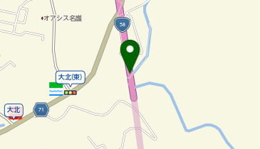 名護東道路 伊差川IC 上り 出口の地図画像