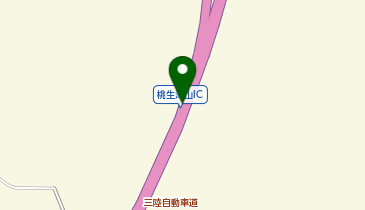 三陸沿岸道路 桃生津山IC 上り 出口の地図画像