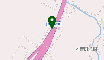 三陸沿岸道路 大谷海岸IC 下り 入口の地図画像